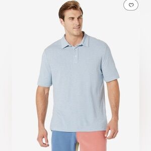 Faherty Cloud Stripe Short Sleeve Polo [Size: Large]